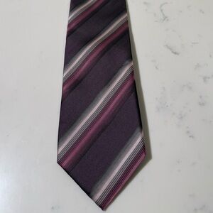 Van Heusen Purple & Pink Striped Tie Like New